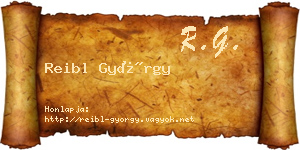 Reibl György névjegykártya